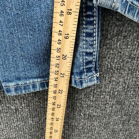 Miss Me Jeans Womens 26 Blue Capri Mid Rise Embroidered Flap Pockets Ladies - Picture 12 of 12